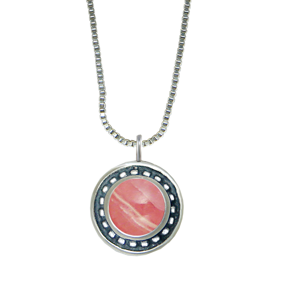 Sterling Silver Little Rhodocrosite Pendant Necklace